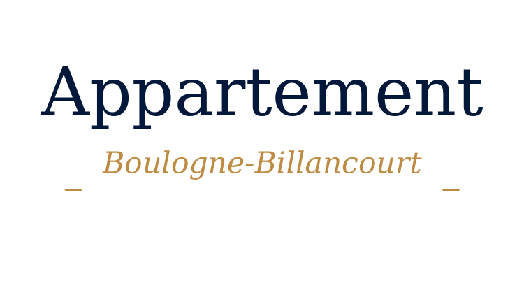 Appartement Boulogne Billancourt